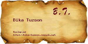 Bika Tuzson névjegykártya